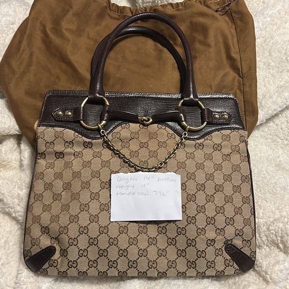 Gucci Horsebit Canvas Bag RARE - Picture 10 of 10